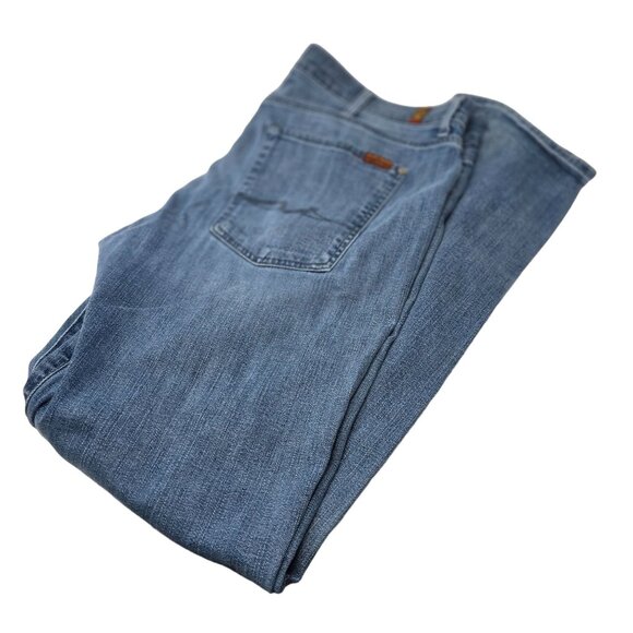 7 For‎ All Mankind Foolproof Denim Jeans Size 40 Men's Slimmy Straight Leg - Picture 1 of 8